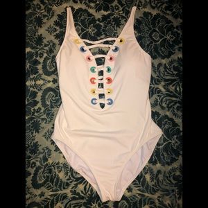 BLEU Rod Beattie One Piece Swimsuit Size 14